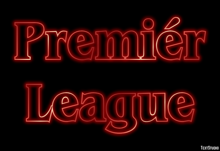 Premiér League Efecto de texto