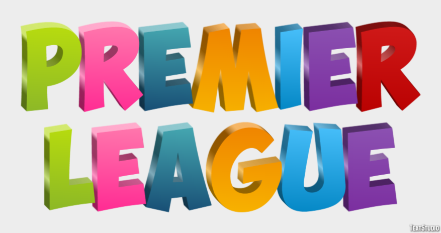 Premiér League Efecto de texto