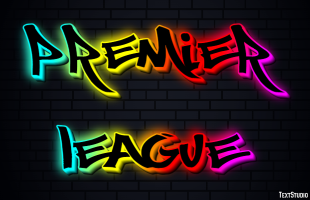 Premiér League Efecto de texto