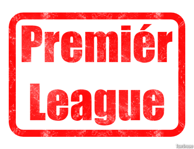 Premiér League Efecto de texto