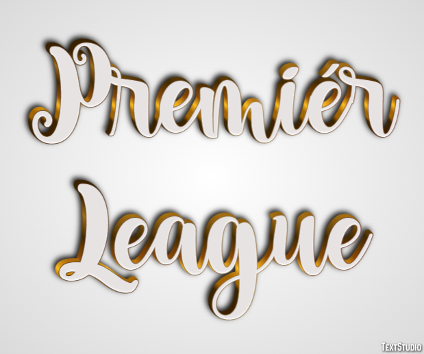 Premiér League Text Effect