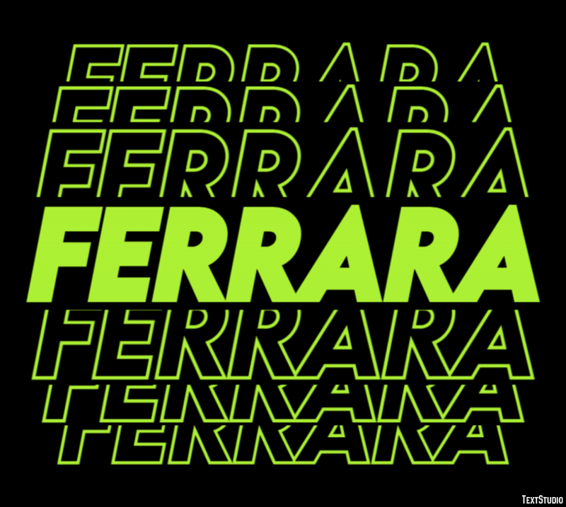 Ferrara Effetto testo