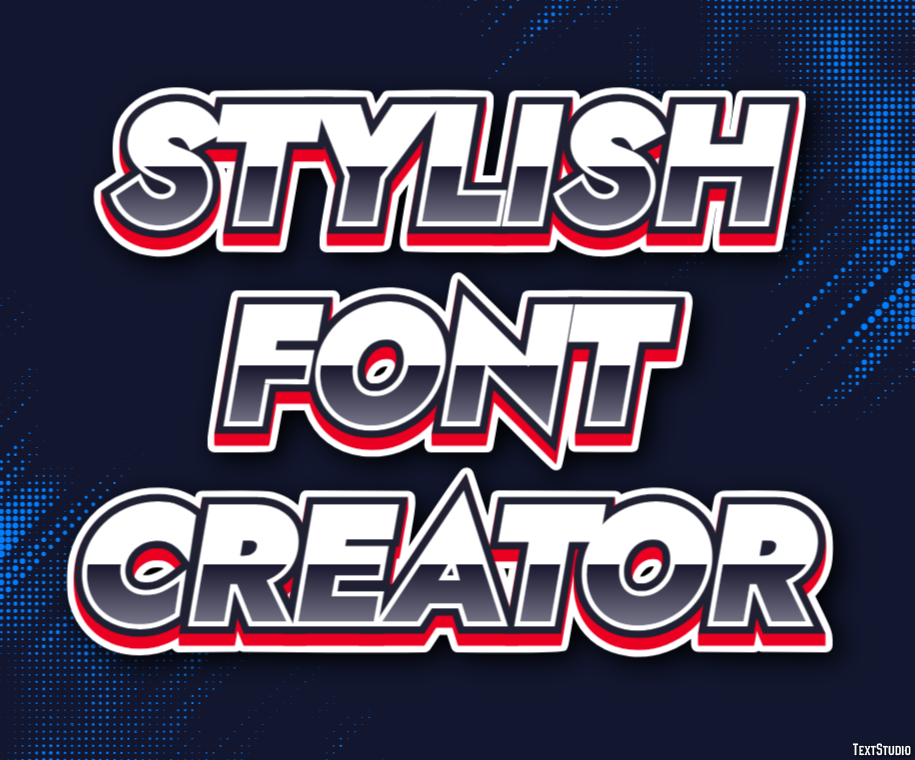 Stylish Font Creator Эффект текста