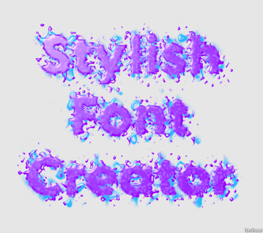 Stylish Font Creator Эффект текста
