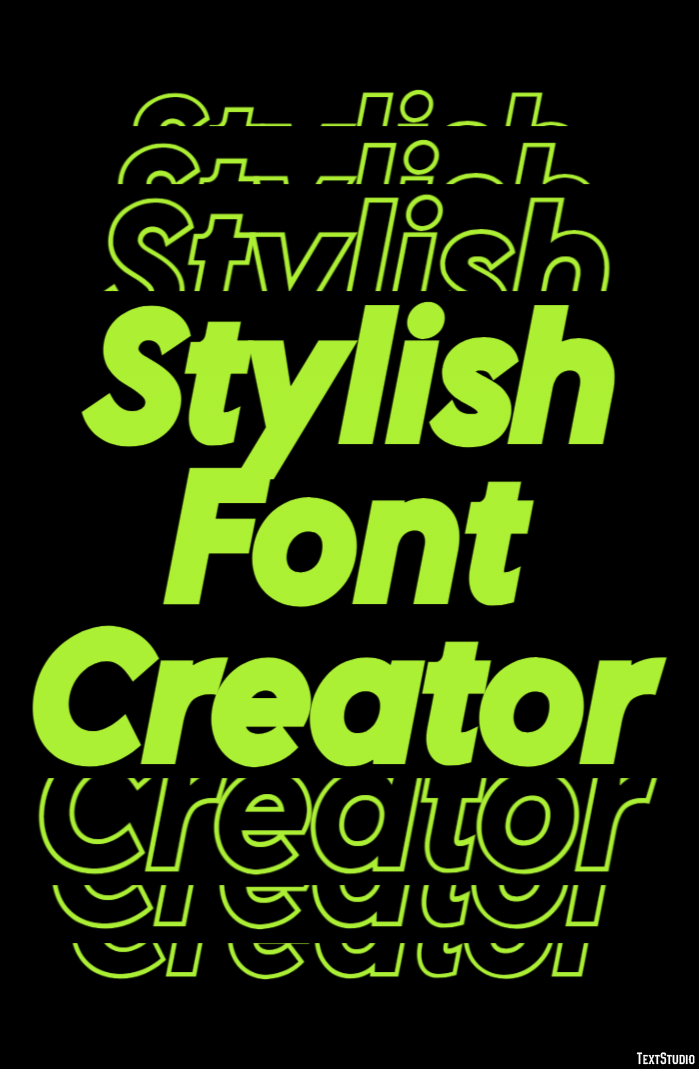 Stylish Font Creator Эффект текста