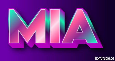 Mia Text Effect