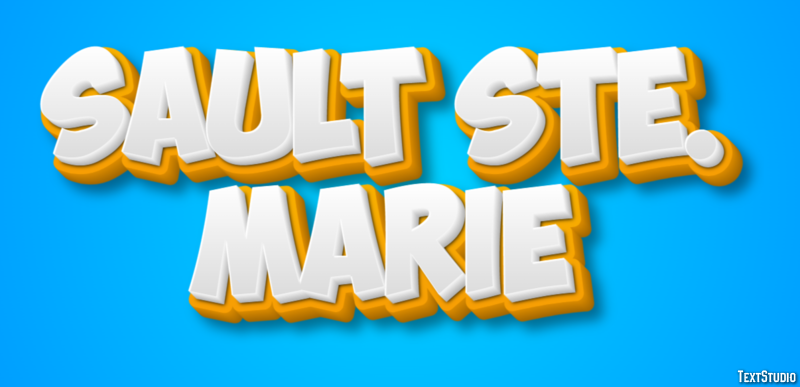 Sault Ste. Marie Эффект текста