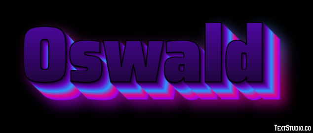 Oswald Efekt tekstowy