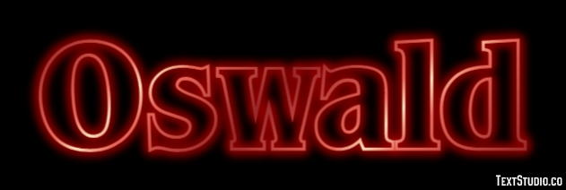 Oswald Efekt tekstowy