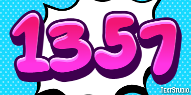 1357 Text effect