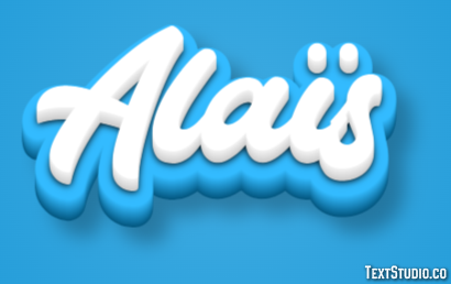 Alaïs Text effect
