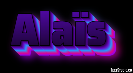 Alaïs Text effect