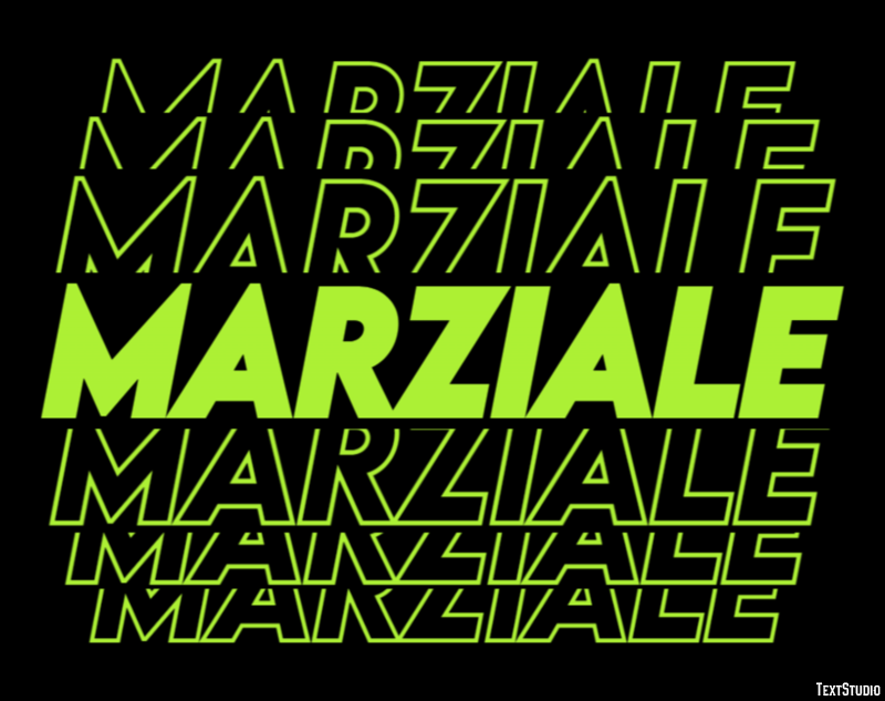 Marziale Effetto testo
