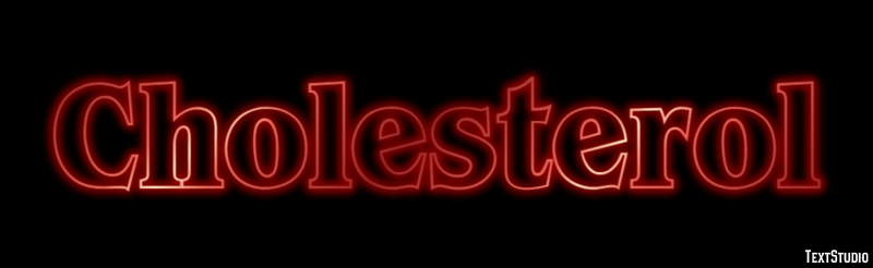 Cholesterol Text Effect