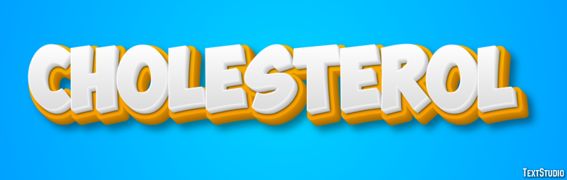 Cholesterol Efeito de texto