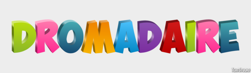 Dromadaire Effetto testo