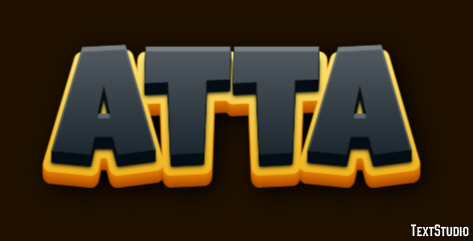 Atta Эффект текста