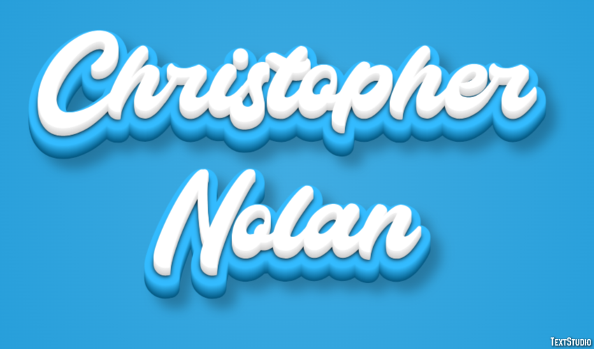 Christopher Nolan Efeito de texto