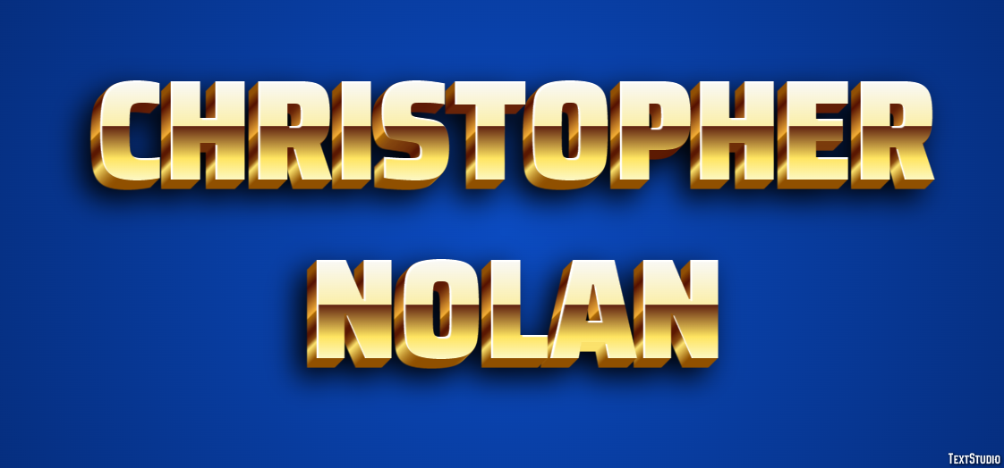 Christopher Nolan Text Effect