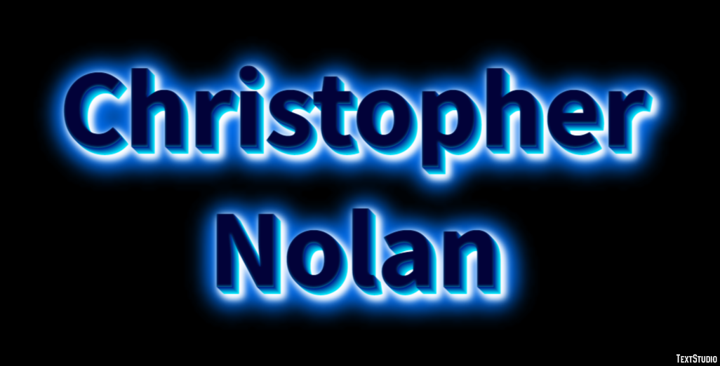 Christopher Nolan Efeito de texto