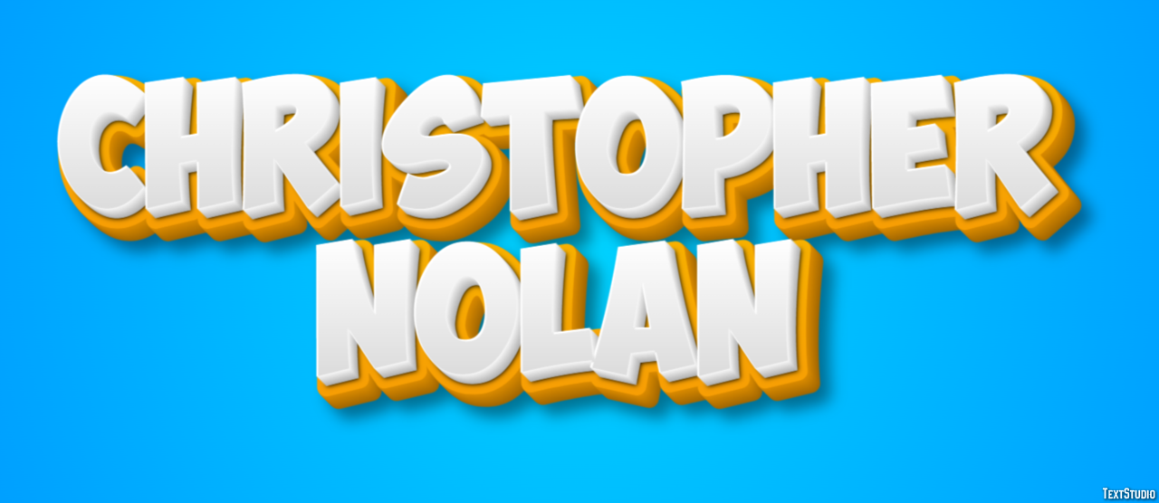Christopher Nolan Efeito de texto