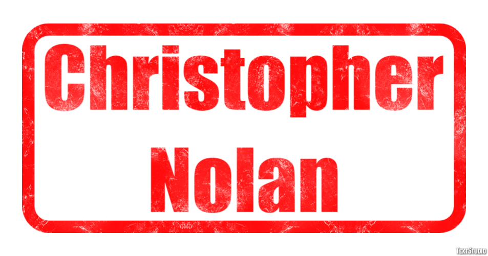 Christopher Nolan Efecto de Texto