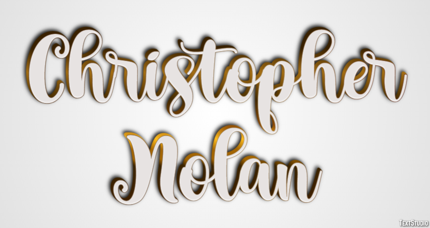 Christopher Nolan Text Effect
