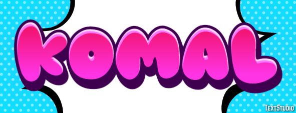 Komal Texteffekt
