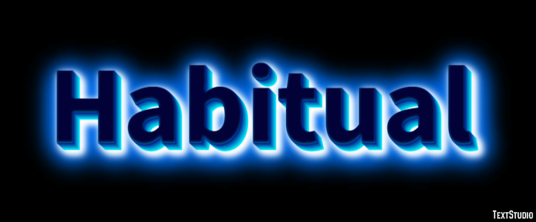Habitual Efeito de texto