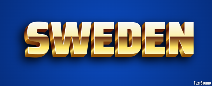 Sweden Text Effect