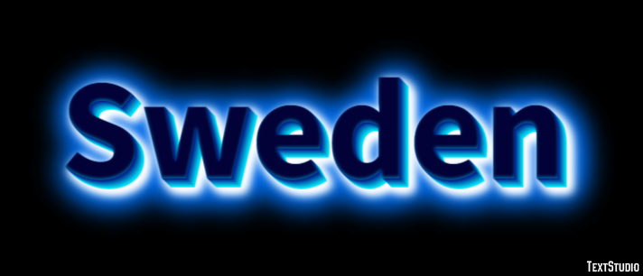 Sweden Text Effect