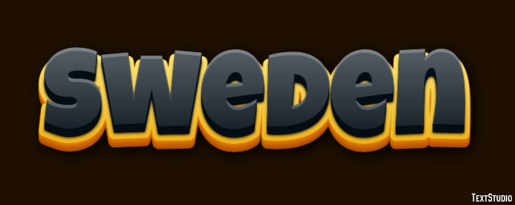 Sweden Text Effect
