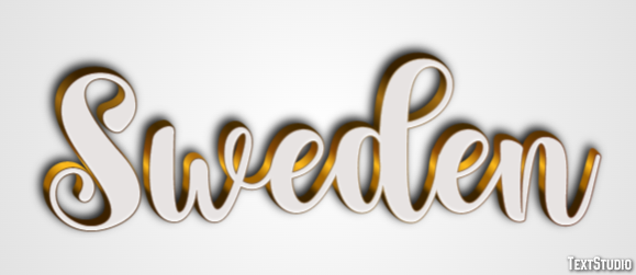 Sweden Text Effect