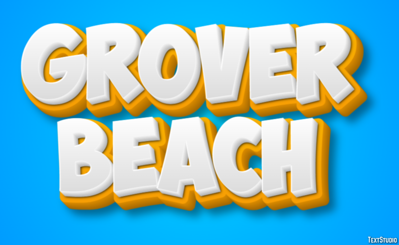 Grover Beach Efekt tekstowy
