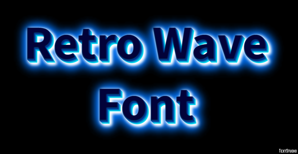 Retro Wave Font Efekt tekstowy