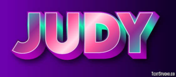 Judy Text Effect
