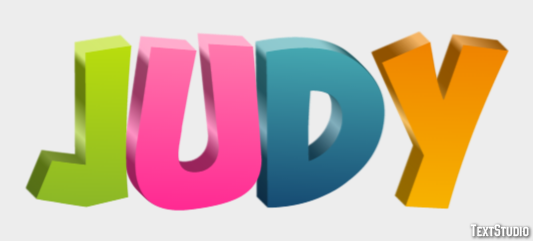 Judy Text Effect