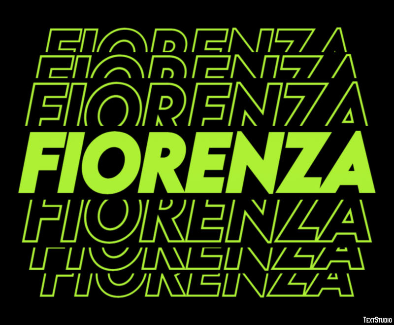 Fiorenza Effetto testo