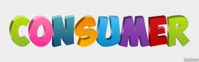 Consumer Efecto de Texto