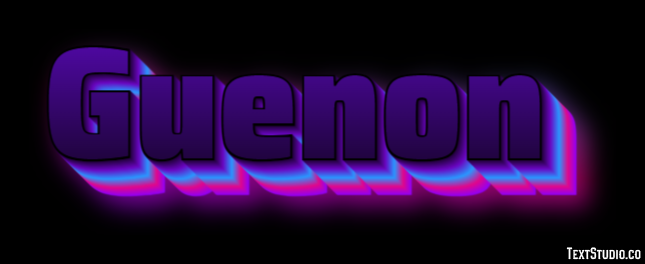 Guenon Effet de texte
