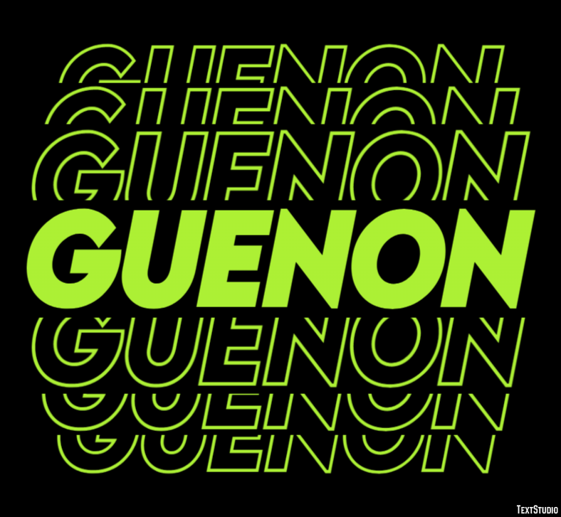 Guenon Effet de texte
