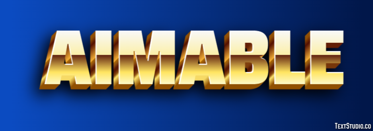 Aimable Texteffekt