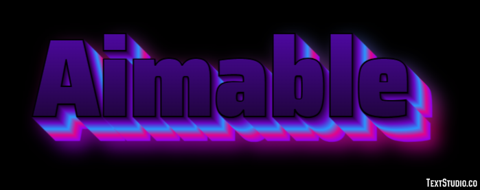 Aimable Texteffekt