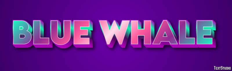 Blue whale Text Effect