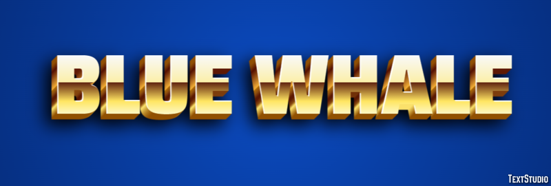 Blue whale Text Effect