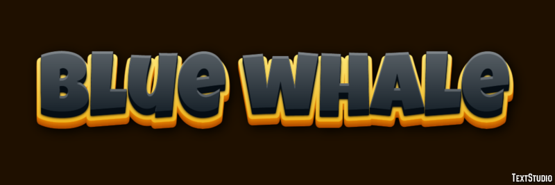 Blue whale Text Effect