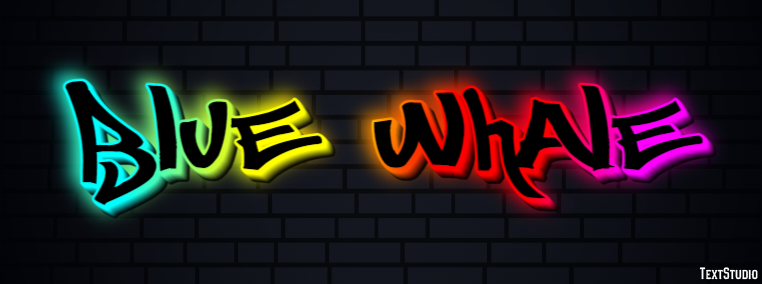 Blue whale Text Effect