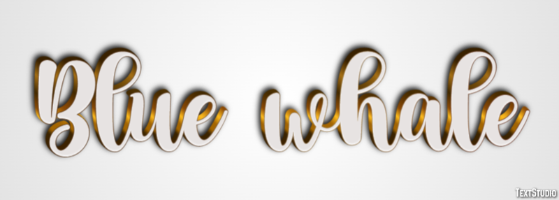 Blue whale Text Effect