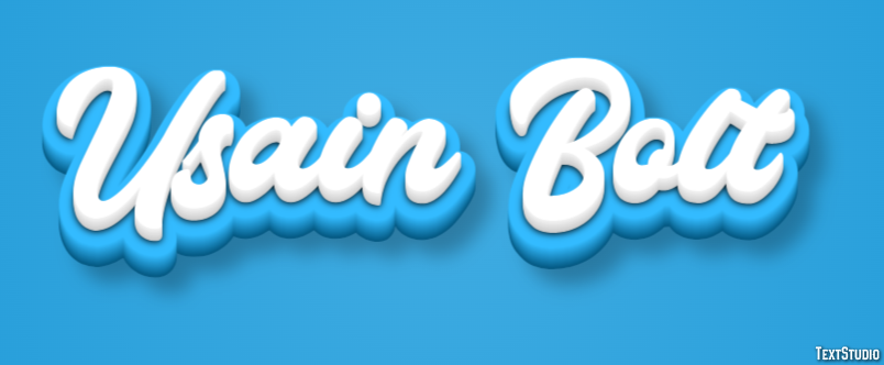 Usain Bolt Text Effect