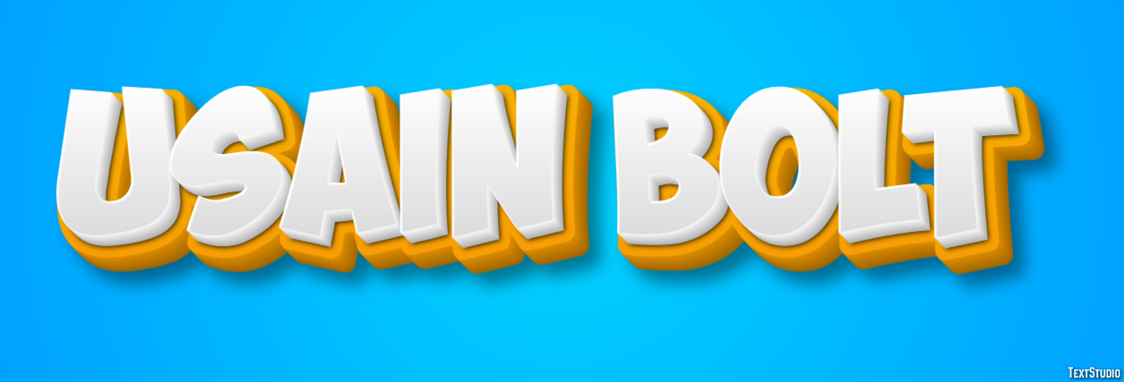 Usain Bolt Text Effect